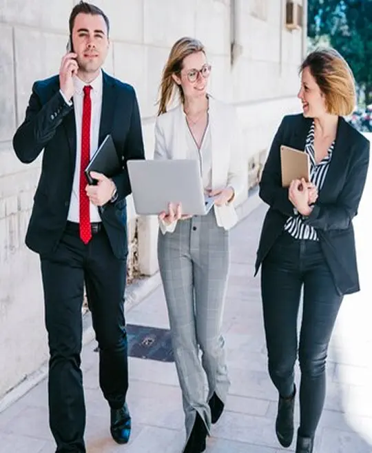 positive business people