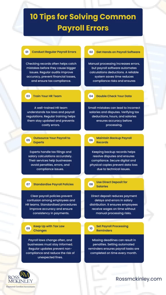 10 Tips for Solving Common Payroll Errors