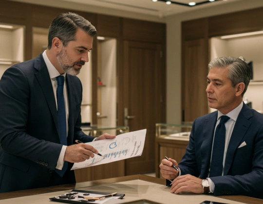 account for luxury goods retailer