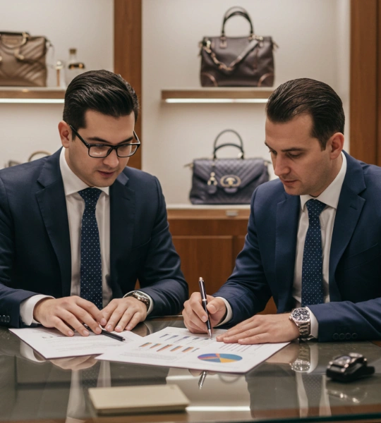 account for luxury goods retailers