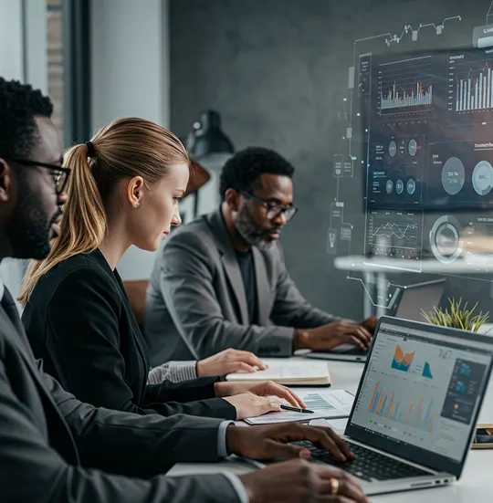 accounting team office meeting