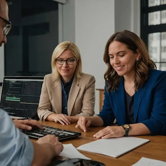 medium shot colleagues broad green 1