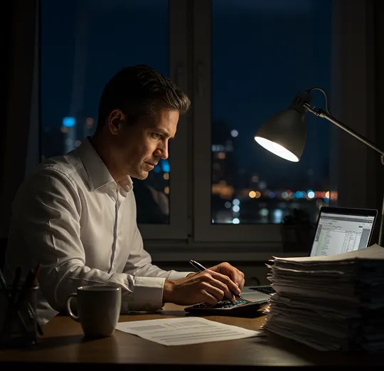 office background includes certificates