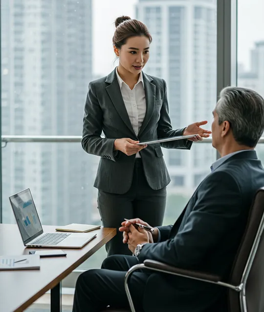 young professional accountant