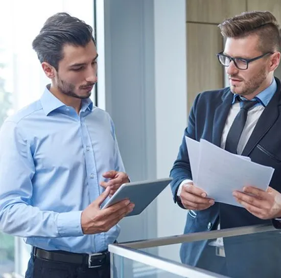 professional accountant working